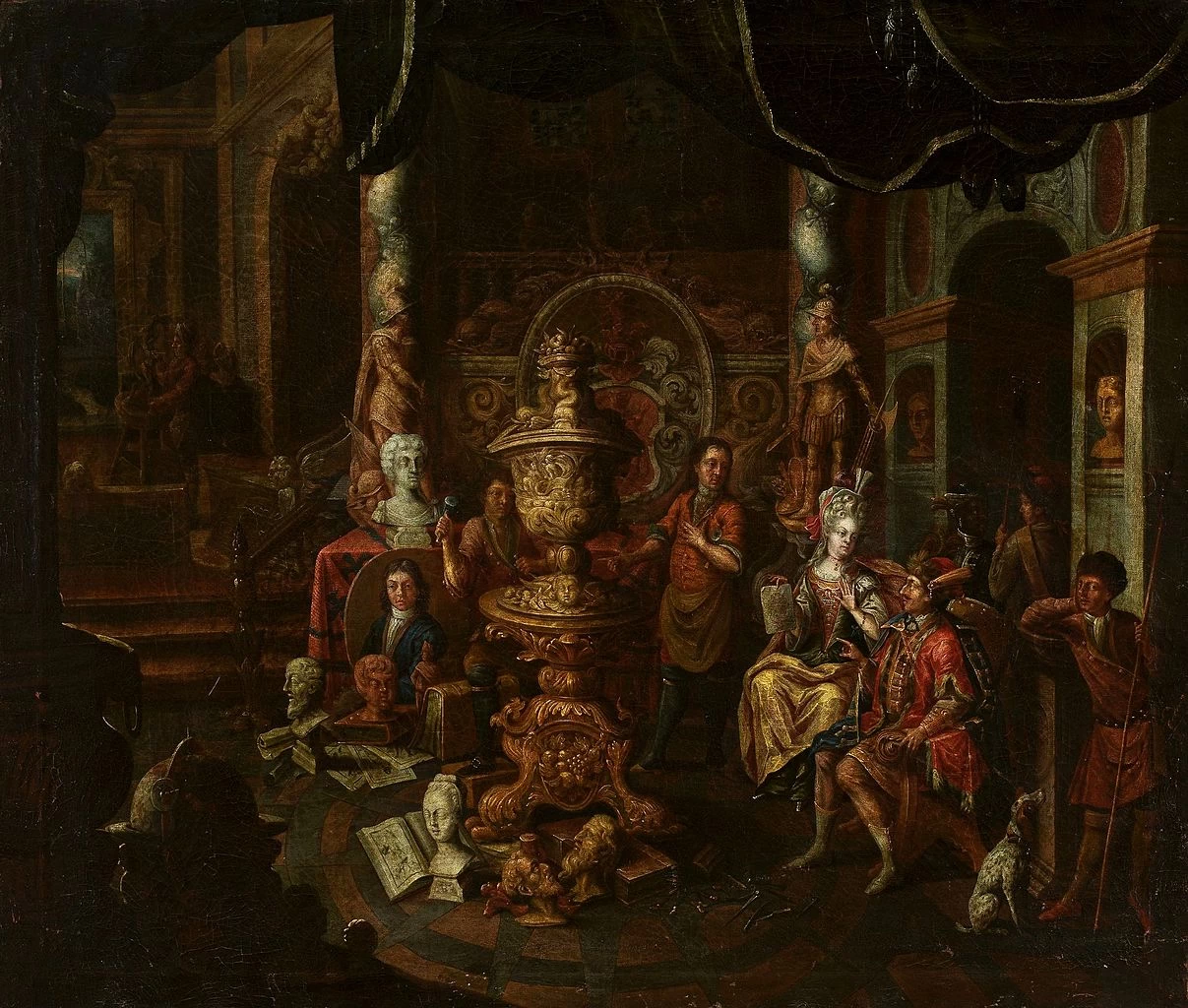 Studio d'artista con mecenati ungheresi - Museo Nazionale di Varsavia